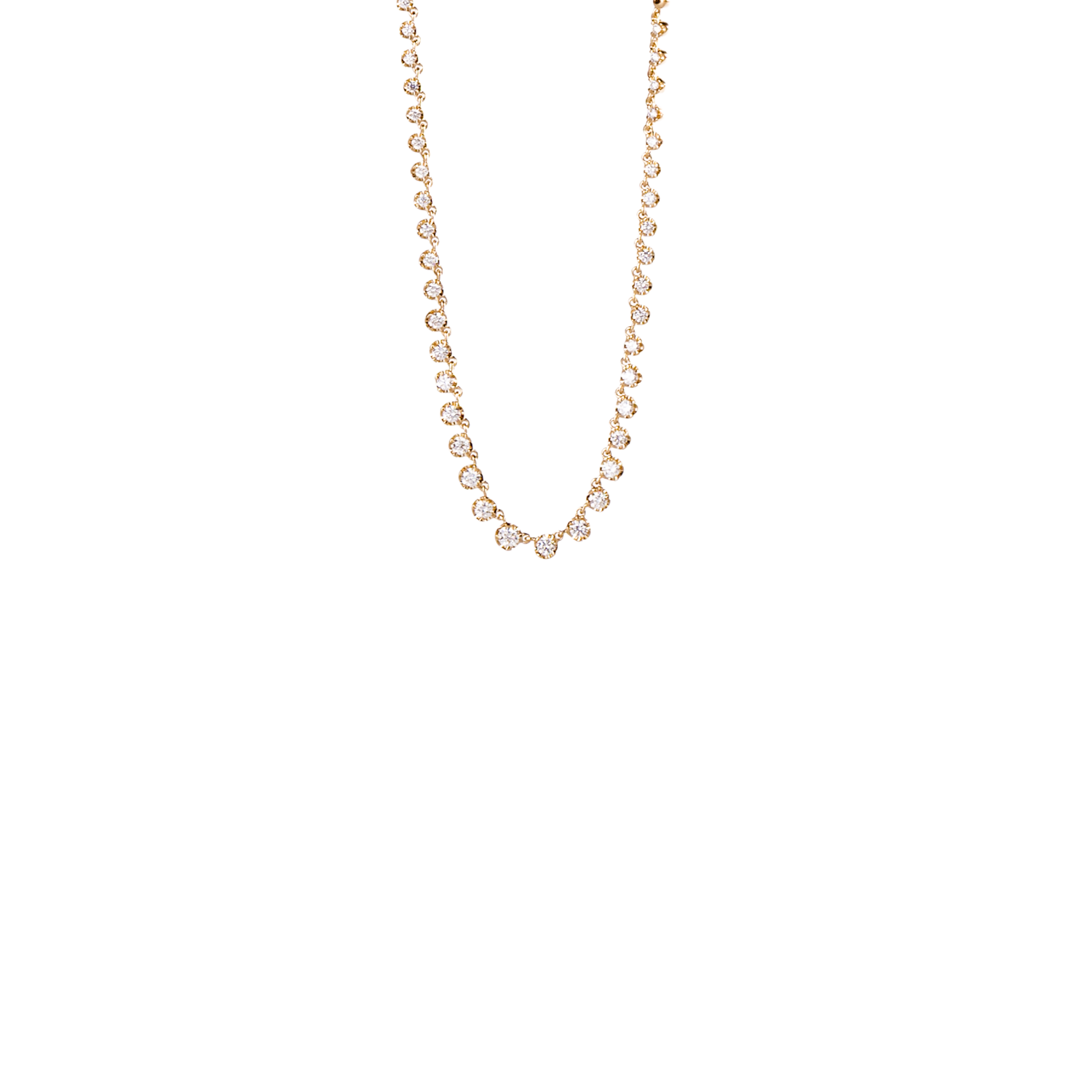 Soft Diamond Tennis Necklace