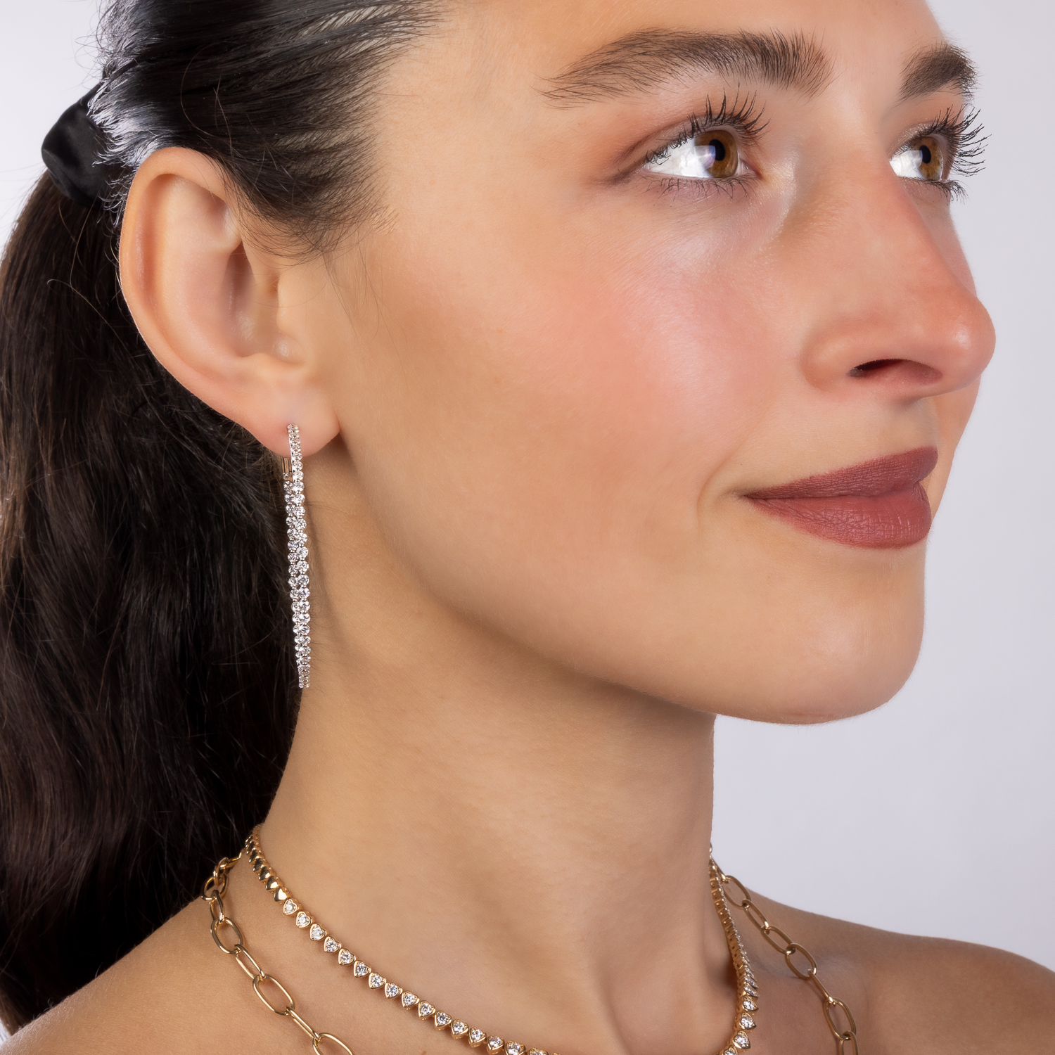 Spectacular Diamond Hoops