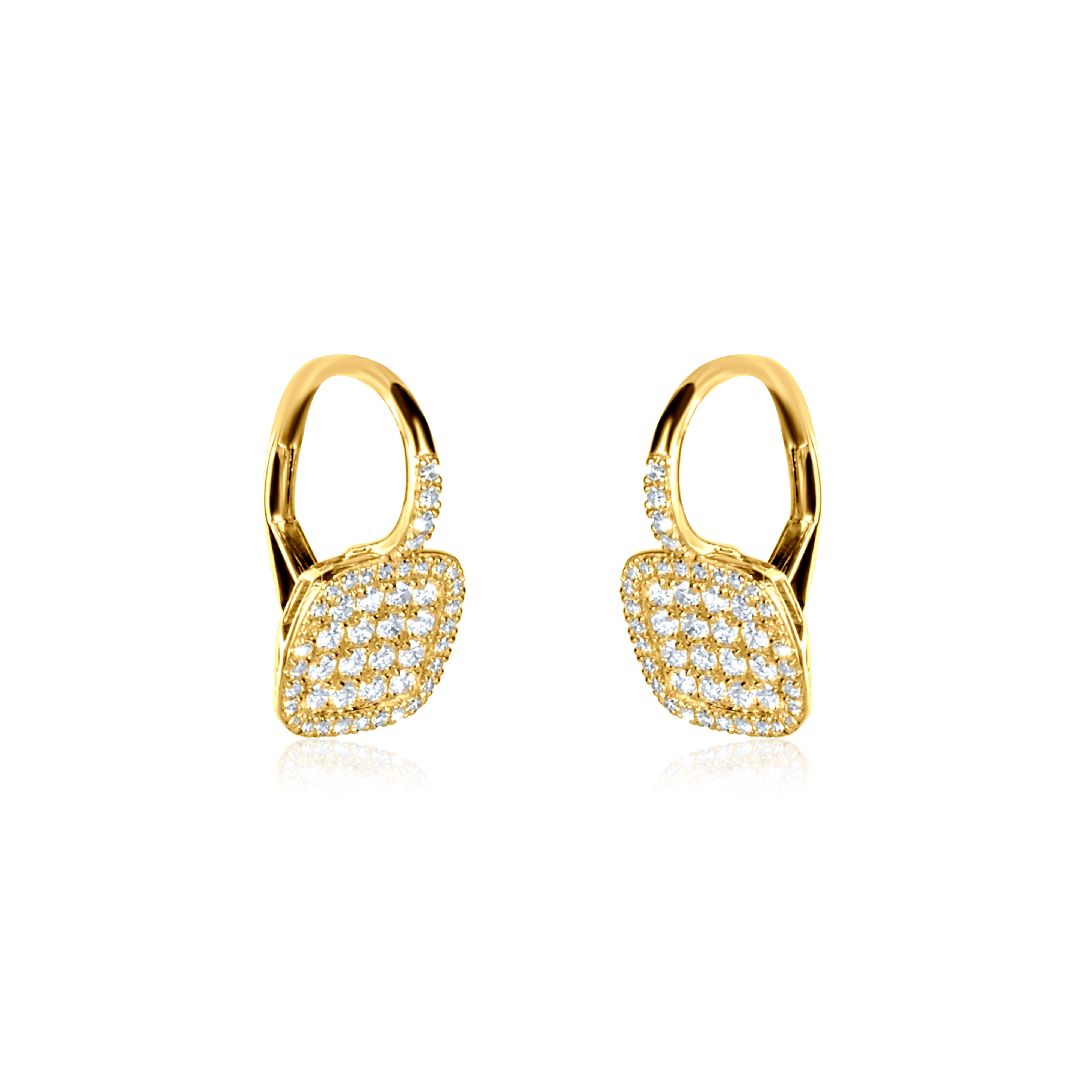 Square Diamond Earrings