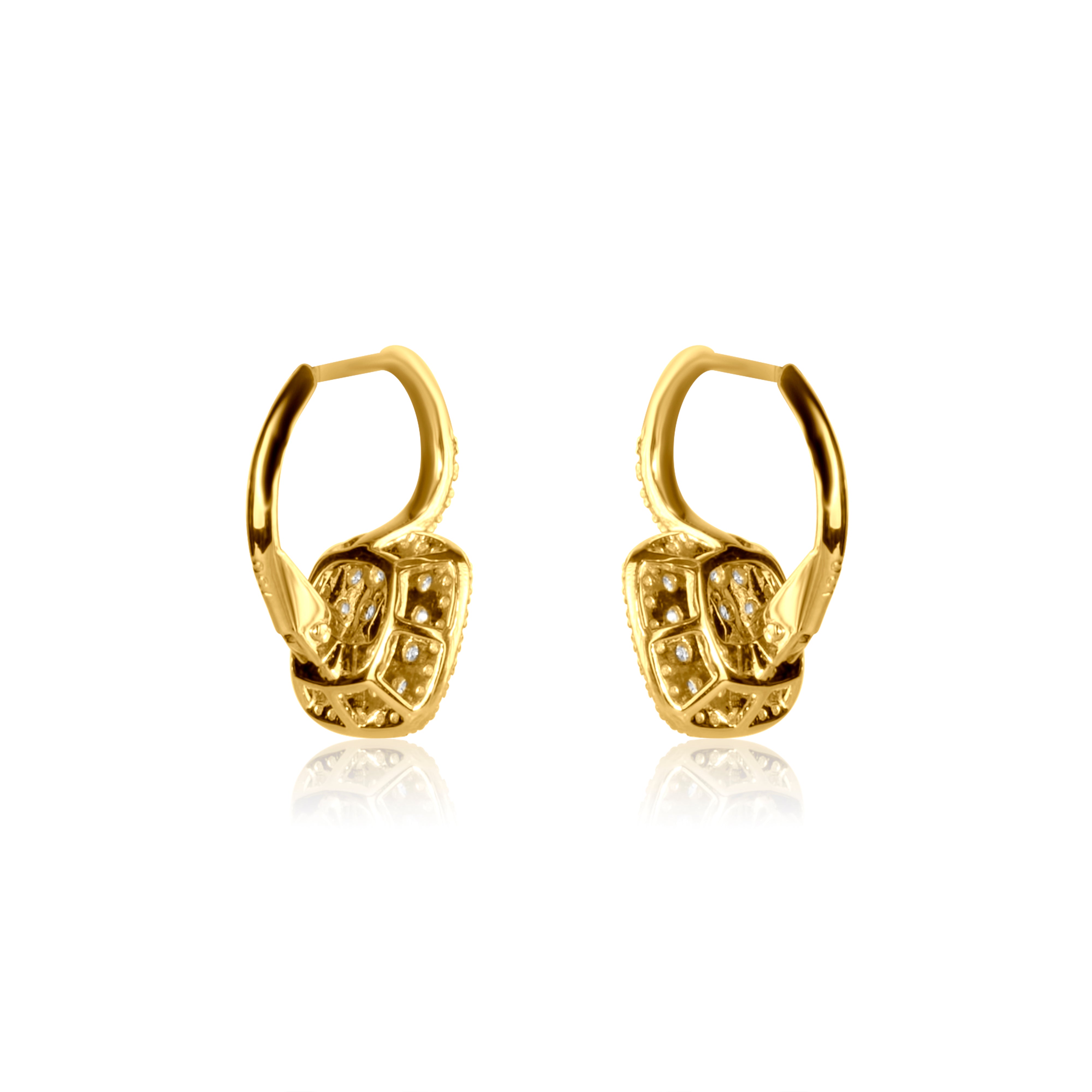 Square Diamond Earrings