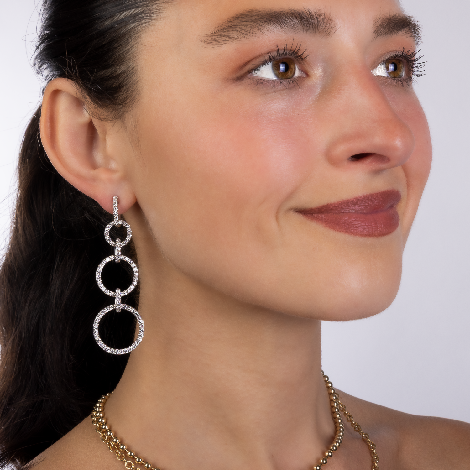 Olympic Diamond Drop Earrings