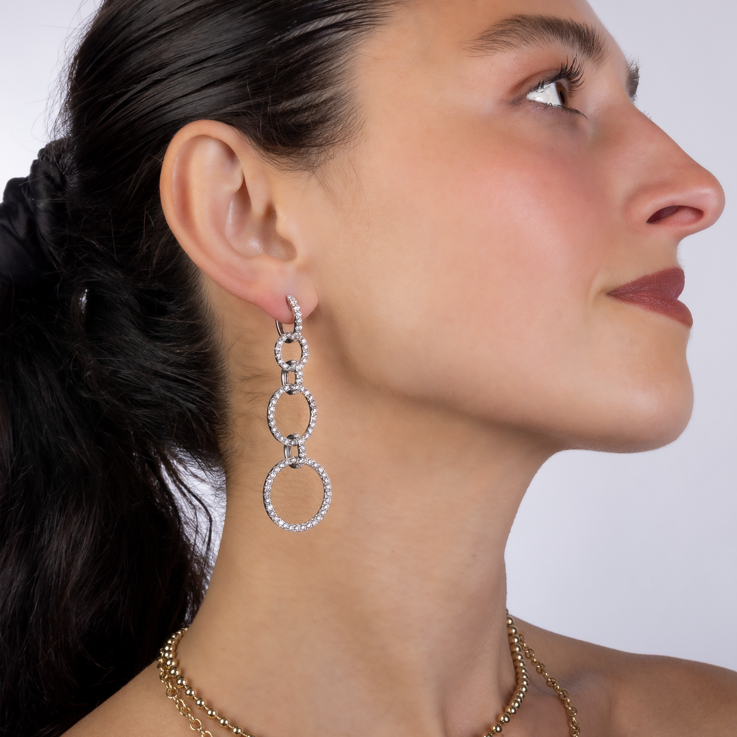 Olympic Diamond Drop Earrings