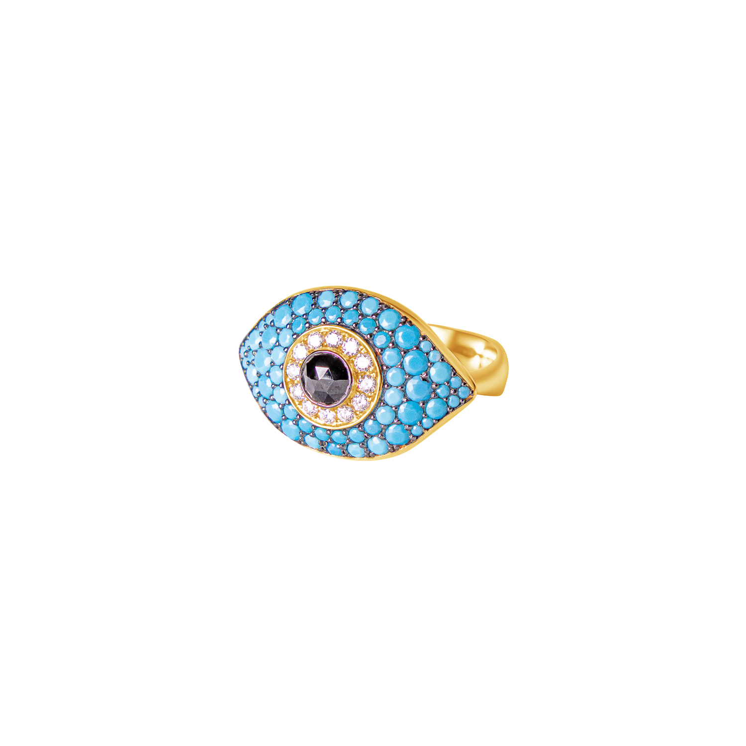 Dynamic Turquoise Evil Eye Ring